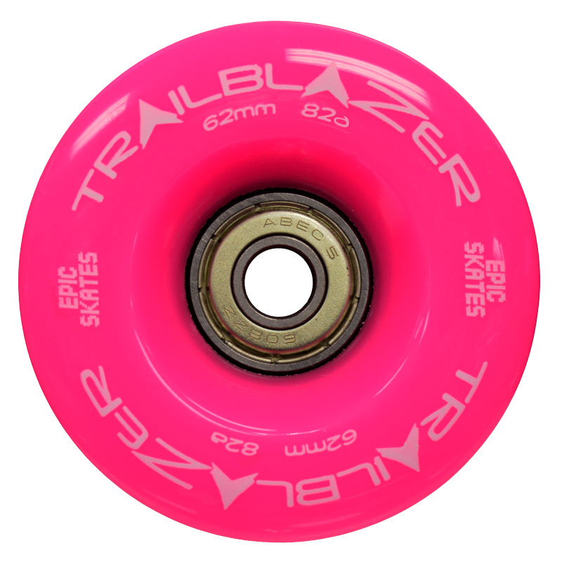 Epic Trailblazer 62mm Pink Quad Skate Wheels
