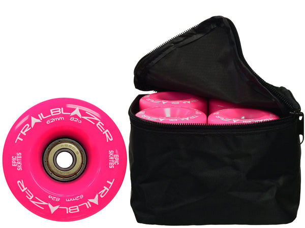Epic Trailblazer 62mm Pink Quad Skate Wheels