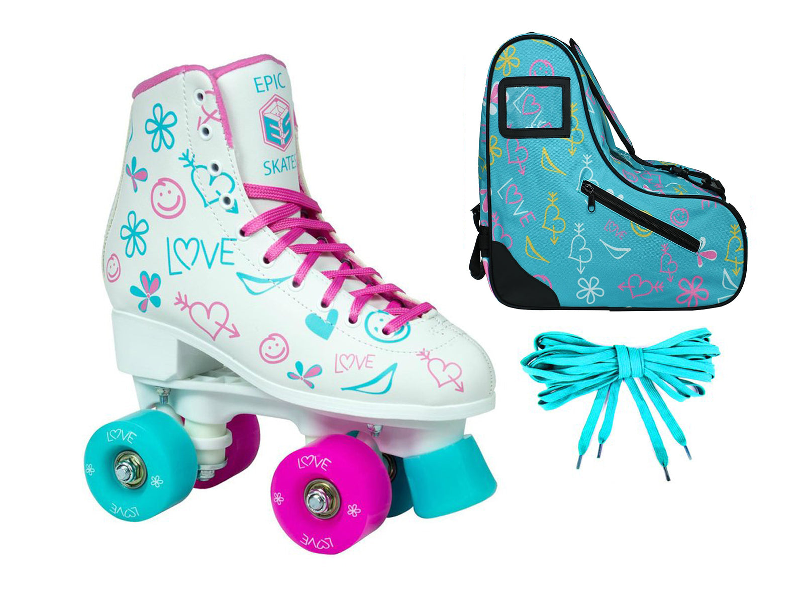 Epic Frost Roller Skates Package